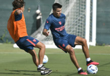 Acuña ya se mueve en Sevilla y asoma como fija en la lista de Scaloni