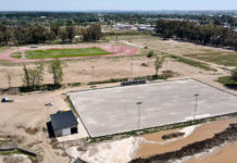 Recta final para la cancha de hockey en la Ciudad Deportiva