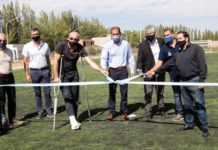 Cancha sintética inaugurada y SUM casi listo en Vista Alegre