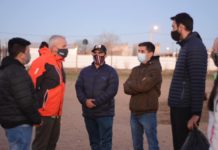 Visita y entrega de elementos deportivos para El Porvenir