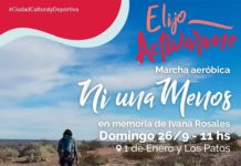 El domingo se realiza la marcha aeróbica “Ni una menos”