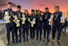 Monje y Campos, las medallas de oro en el impecable arranque de Argentina en la pista