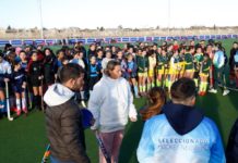 Con Merino y López, se inauguró la esperada cancha de hockey en Ciudad Deportiva