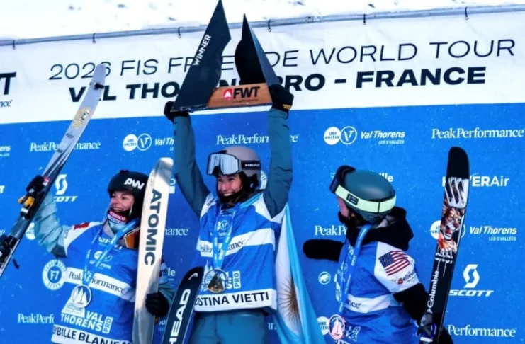 Agostina Vietti, en lo más alto del Freeride World Tour de esquí