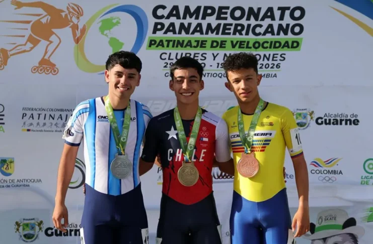 Franco Carrasco sumó una medalla de plata en el Panamericano de patín
